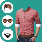 men formal shirt photo editor android application logo